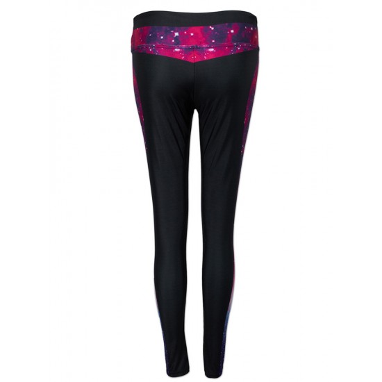 Women 3D Galaxy Print High Waist Yoga Leggings Stretch Trouser Running Gymswear