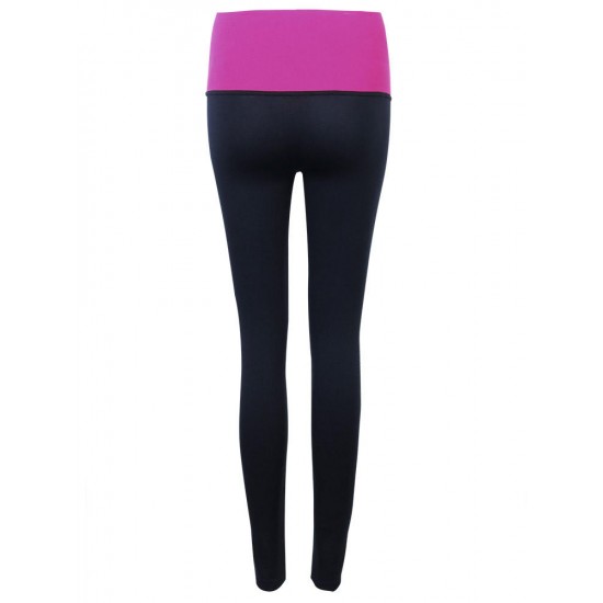 Women High Elastic Shaping Nine Pants Quick-dry Sport Leggings