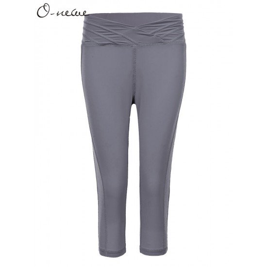 S-5XL Casual Women Slim Stretch Sport Yoga Cropped Pants