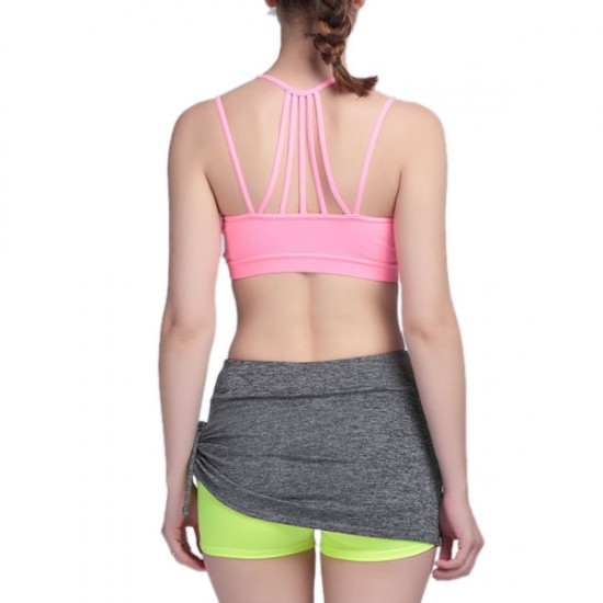 Sexy Woman Stretch Color Patchwork Yoga Fitness Sport Culotte Shorts Sexy Woman Stretch Color Patchwork Yoga Fitness Sport Culotte Shorts
