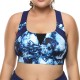 3XL Printed Soft Breathable Running Back Cross Yoga  Sports Bra