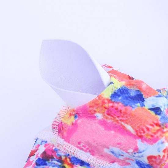 Abstract Print Front Keyhole Removable Padded Yoga Sports Bra Abstract Print Front Keyhole Removable Padded Yoga Sports Bra