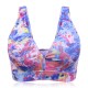 Abstract Print Front Keyhole Removable Padded Yoga Sports Bra Abstract Print Front Keyhole Removable Padded Yoga Sports Bra