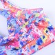 Abstract Print Front Keyhole Removable Padded Yoga Sports Bra Abstract Print Front Keyhole Removable Padded Yoga Sports Bra