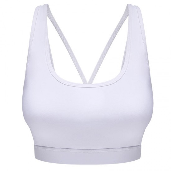 Beauty Back Cross Straps Quick Dry Shockproof Yoga Sports Bra