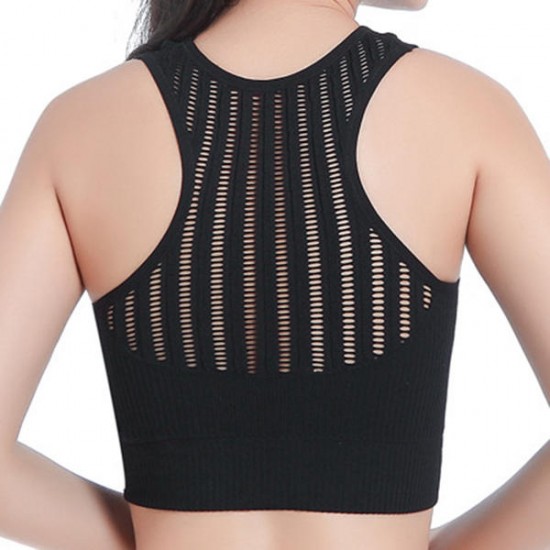 Comfy Soft High Neck Hollow Out Stretchy Shockproof Yoga Sport Bra Comfy Soft High Neck Hollow Out Stretchy Shockproof Yoga Sport Bra