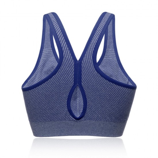 Fitness Quick Drying Striped Sports Bra Shockproof Hollow Back Running Bra Top Fitness Quick Drying Striped Sports Bra Shockproof Hollow Back Running Bra Top