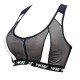 Fitness Yoga Sports Bra Front Zipper Shockproof Seamless Wirefree Top Underwear