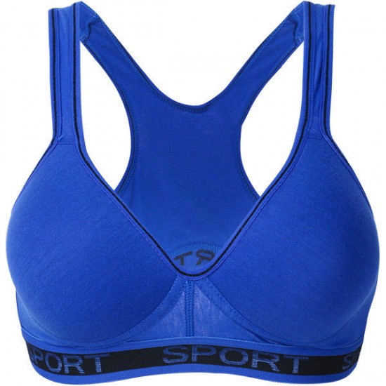 Women Cozy Plunge Sports Bra Wireless Shakeproof Vest Yoga Bra