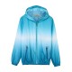 Casual Women Hooded Gradient Sport Sun Protection Coat Casual Women Hooded Gradient Sport Sun Protection Coat