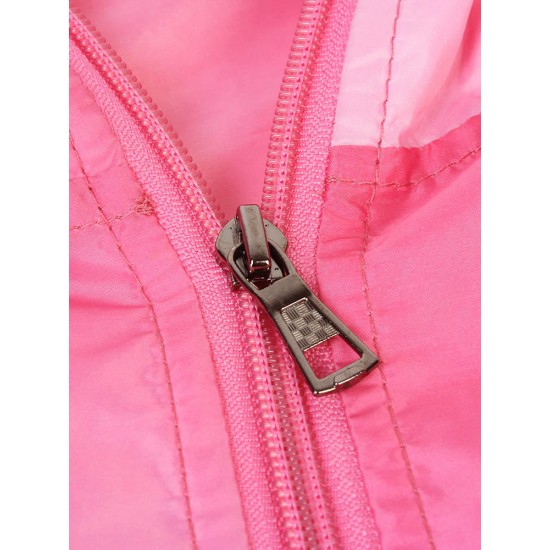 Casual Women Hooded Gradient Sport Sun Protection Coat Casual Women Hooded Gradient Sport Sun Protection Coat