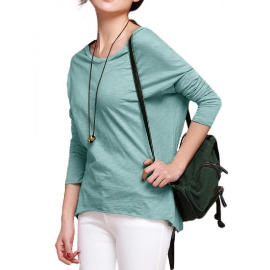 L-5XL Casual Women O-Neck Long Sleeve T-shirts L-5XL Casual Women O-Neck Long Sleeve T-shirts