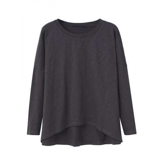 L-5XL Casual Women O-Neck Long Sleeve T-shirts L-5XL Casual Women O-Neck Long Sleeve T-shirts