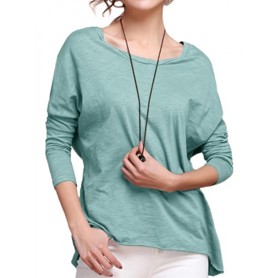 L-5XL Casual Women O-Neck Long Sleeve T-shirts