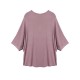 Loose Women Fake Two-piece Patchwork Batwing Sleeve T-shirt