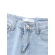 Casual Women Ripped Hole Mid Rise Cropped Jeans