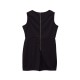 Black Square Neck Double Breasted Sleeveless Rompers Jumpsuit Black Square Neck Double Breasted Sleeveless Rompers Jumpsuit