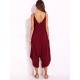 Casual V-neck Wide Leg Jumpsuit Harem Pants Loose Rompers Playsuits