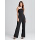 Celmia Casual Women Off Shoulder Sleeveless  Backless Strap Sexy Jumpsuit