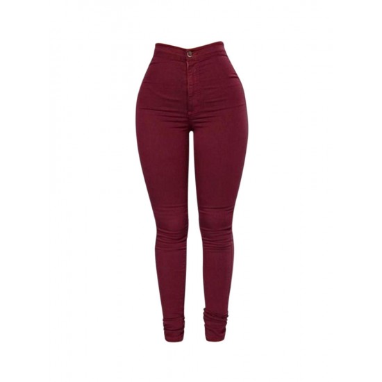 Casual Stretch Skinny High Waist Women Pencil Pant Jeans Leggings