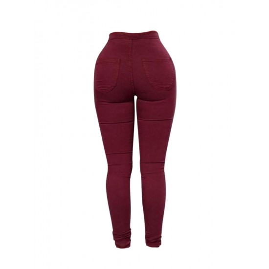 Casual Stretch Skinny High Waist Women Pencil Pant Jeans Leggings