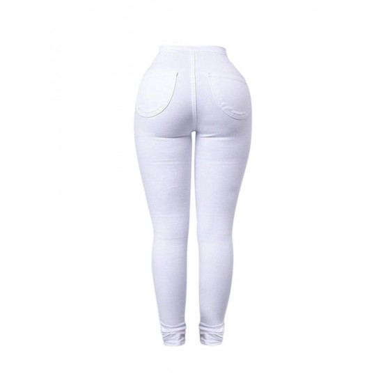 Casual Stretch Skinny High Waist Women Pencil Pant Jeans Leggings