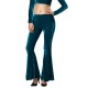 Fashion Women Bell Bottom Wide Leg Flared Long Pants