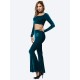 Fashion Women Bell Bottom Wide Leg Flared Long Pants