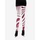 Fashion Women Zebra Stripe Pants Stretch Skinny Leggings