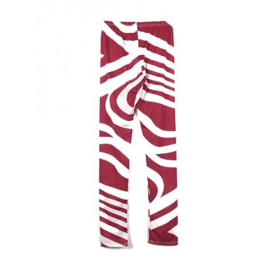 Fashion Women Zebra Stripe Pants Stretch Skinny Leggings