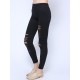 Punk Style Sexy Hollow Out High Waist Slim Leggings