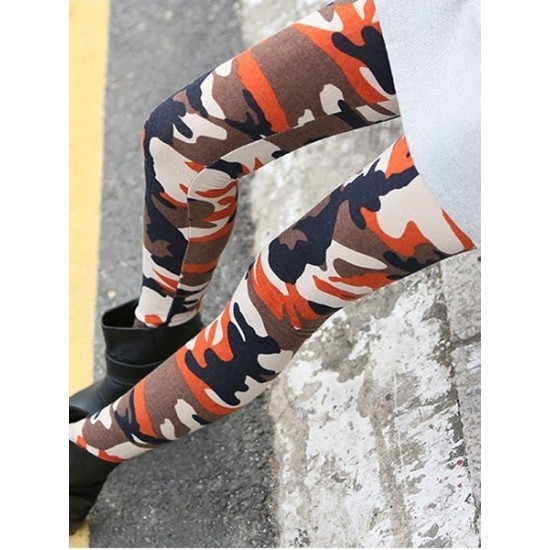 Sexy Camo Army Printed Elastic Slim Leggings