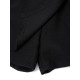 Casual Slim Black Button Stretch Waist Women Shorts Split Skirt