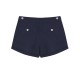 Casual Women Pure Color Pocket Solid Summer All-match Shorts