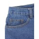 Dark Blue Vintage Ripped Hole Lace Patchwork Denim Shorts