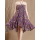 Bohemian Peacock Feather Printed Swing Skirt For Women