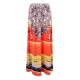 Bohemian Printed Stretch Waist Beach Maxi Skirt For Women Bohemian Printed Stretch Waist Beach Maxi Skirt For Women