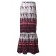 Bohemian Women Split Printed Skirts High Waist Beach Wrap Long Skirts