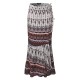 Bohemian Women Split Printed Skirts High Waist Beach Wrap Long Skirts