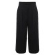 Black Casual Women High Waist Pocket Loose Wide Leg Pants