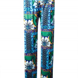 Bohemian Floral Stretch Waist Women Wide Leg Pants