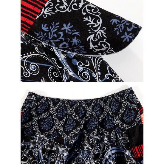 Bohemian Women Floral Print Baggy Harem Yoga Pants Bohemian Women Floral Print Baggy Harem Yoga Pants