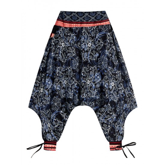 Bohemian Women Floral Print Baggy Harem Yoga Pants Bohemian Women Floral Print Baggy Harem Yoga Pants