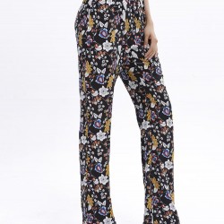 Boho Women Casual Print Elastic Waist Full Length Pants 6 Colors