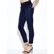 Casual High Waist Thick Slim Elastic Jeans Trousers For Women