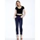 Casual High Waist Thick Slim Elastic Jeans Trousers For Women