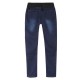 Casual High Waist Thick Slim Elastic Jeans Trousers For Women