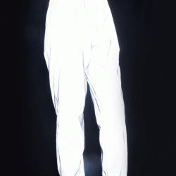 Casual Hip Hop Loose Night Shine Elastic Waist Trousers Pants for Women