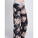 Casual Loose Floral Printed High Waist Women Drawstring Wide Leg Pants