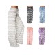 Casual Loose Stripe Elastic Waist Women Pants